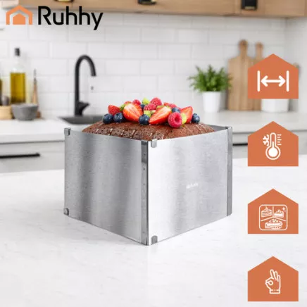 Ruhhy rectangular cake tin/confectionery rim