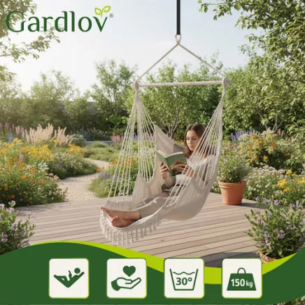 Swing - hanging chair 210cm beige Gardlov