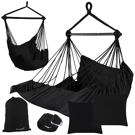Swing - hanging chair 210cm black Gardlov