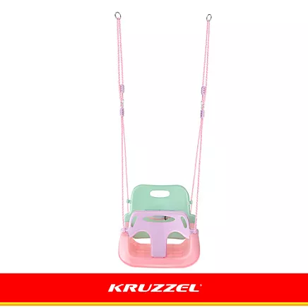 Kruzzel 3-in-1 pastel childrens swing
