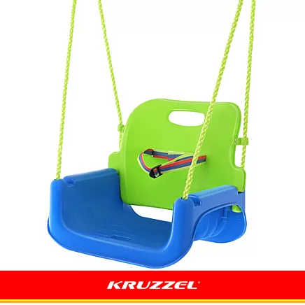 Kruzzel 3-in-1 green and blue childrens swing