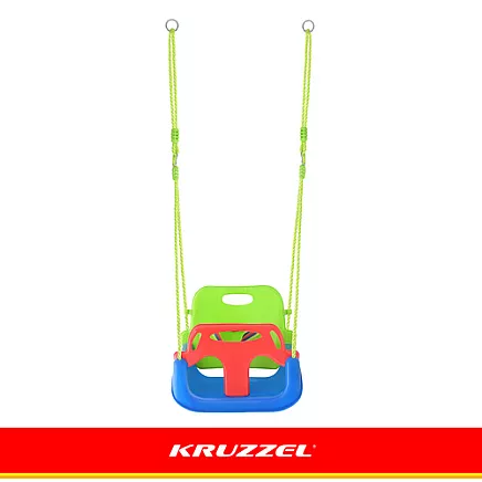 Kruzzel 3-in-1 green and blue childrens swing