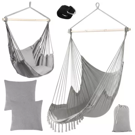 Swing - hanging chair 210cm gray Gardlov