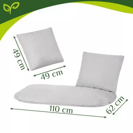 Poduszka na huśtawkę podwójną- szara Gardlov