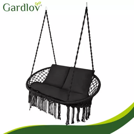 Poduszka na huśtawkę podwójną- czarna Gardlov