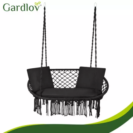 Poduszka na huśtawkę podwójną- czarna Gardlov