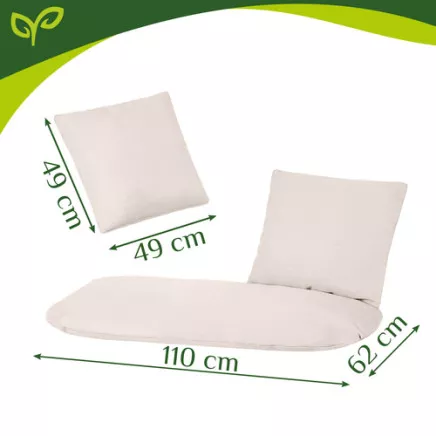 Poduszka na huśtawkę podwójną- kremowa Gardlov