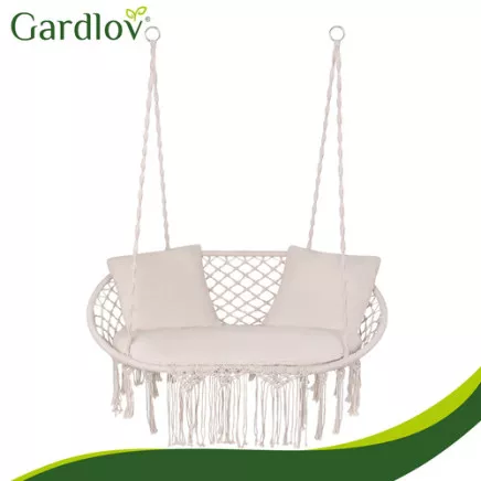 Poduszka na huśtawkę podwójną- kremowa Gardlov