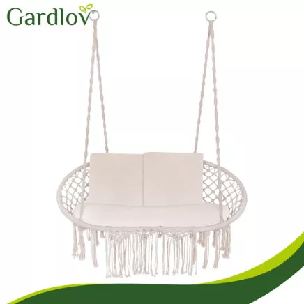 Poduszka na huśtawkę podwójną- kremowa Gardlov