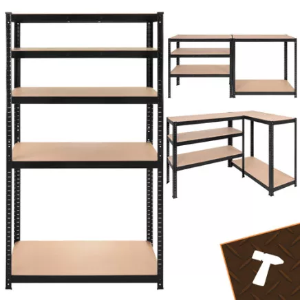 Storage rack - black 180x90x40 Bigstreen