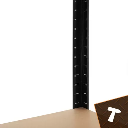 Storage rack - black 180x90x40 Bigstreen