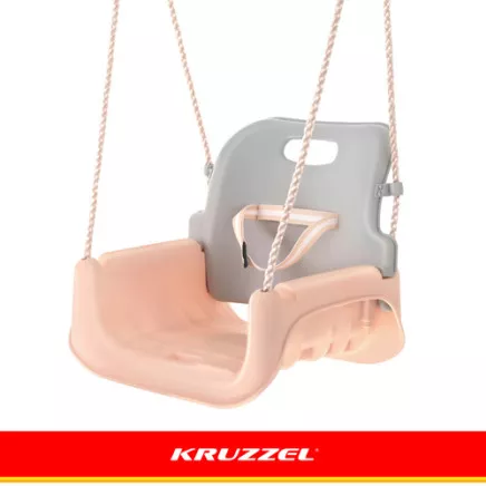 Kruzzel 3-in-1 gray-beige childrens swing