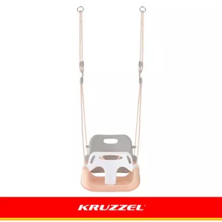 Kruzzel 3-in-1 gray-beige childrens swing