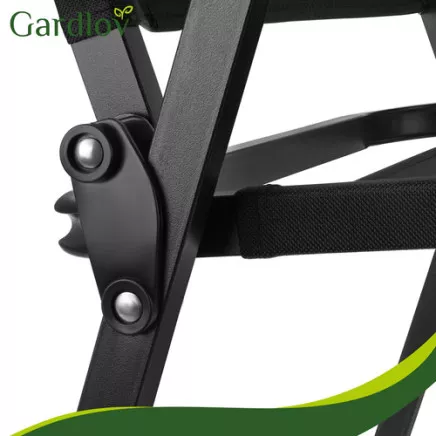 Krzesło ogrodowe 54x56x79cm czarne Trizand