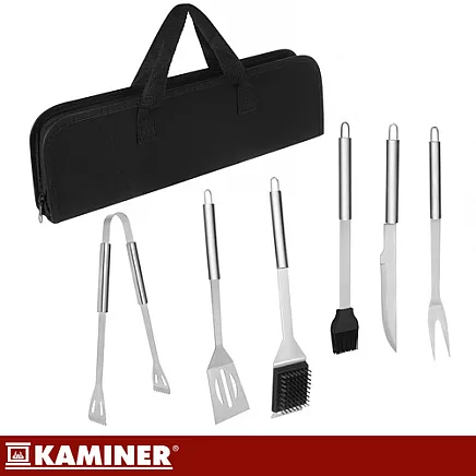Zestaw przyborów do grilla - 6 szt. Kaminer 27178