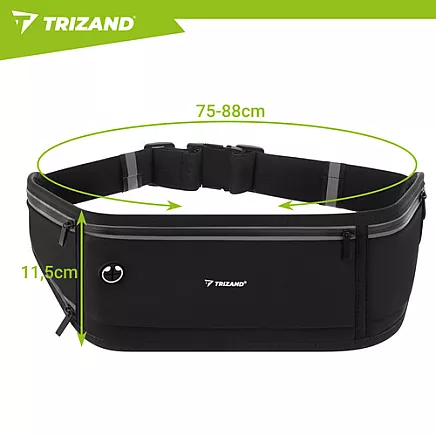 Nerka - pas do biegania Trizand 51x21x11cm