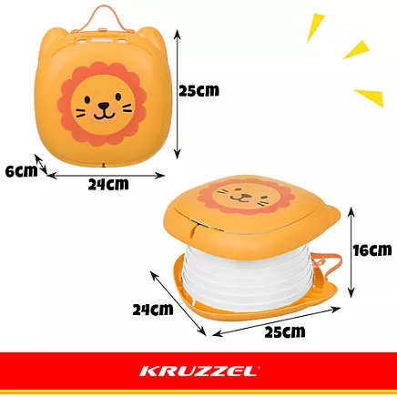 Nocnik przenośny/turystyczny - lew Kruzzel