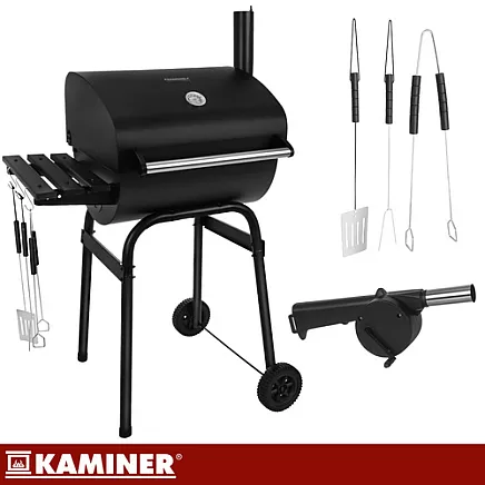 Grill ogrodowy z pokrywą 82x51x117cm Kaminer