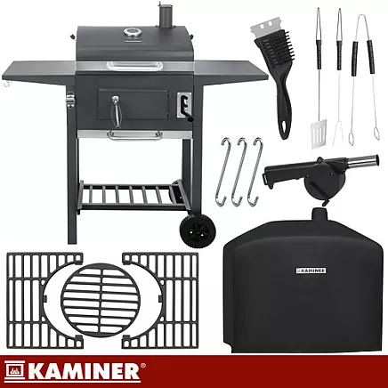 Grill ogrodowy z pokrywą 105x110x50cm Kaminer