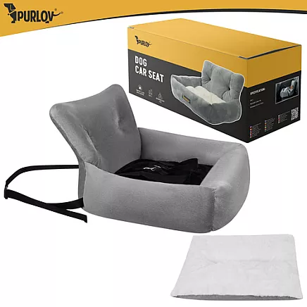 Fotelik samochodowy dla psa L 53x42x30cm Purlov