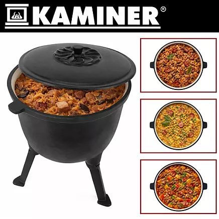 Kociołek żeliwny emaliowany 8l Kaminer