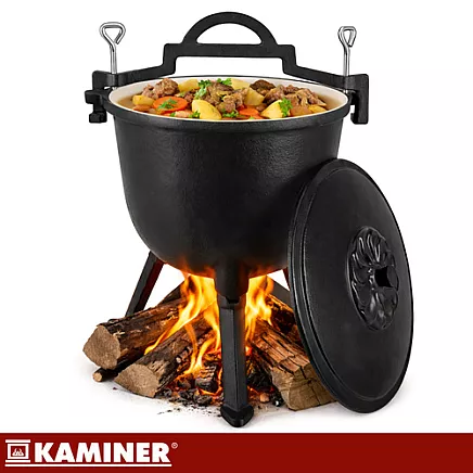 Kociołek żeliwny emaliowany 8l Kaminer