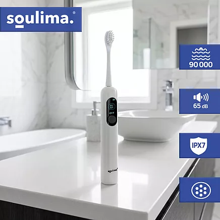 Soulima 26850 white sonic toothbrush