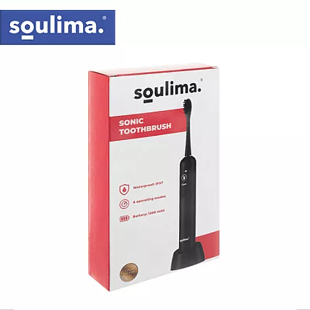Soulima 26851 black sonic toothbrush