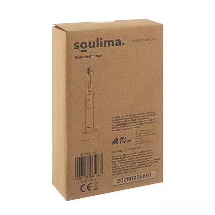 Soulima 26851 black sonic toothbrush