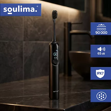 Soulima 26851 black sonic toothbrush