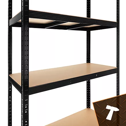 Storage rack - black 220x100x45 Bigstreen