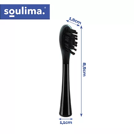 Black toothbrush head 2 pcs Soulima 26932