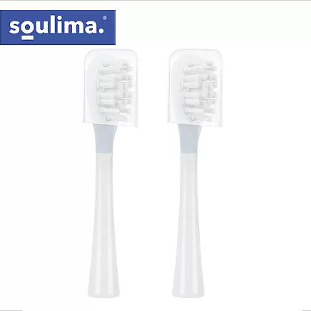 White toothbrush head 2 pcs Soulima 26929