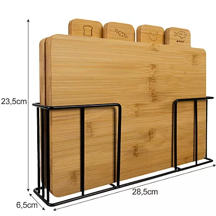 Deska bambusowa do krojenia- 4szt. Ruhhy