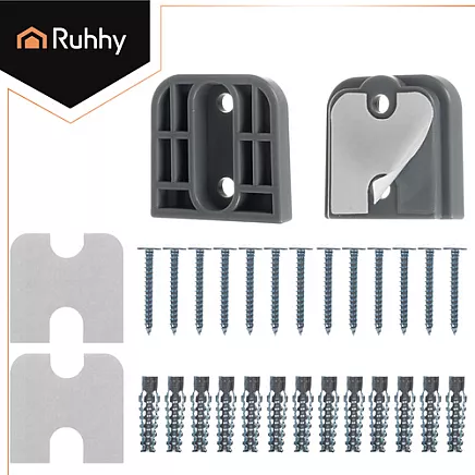 Bramka zabezpieczająca do drzwi-szara Ruhhy