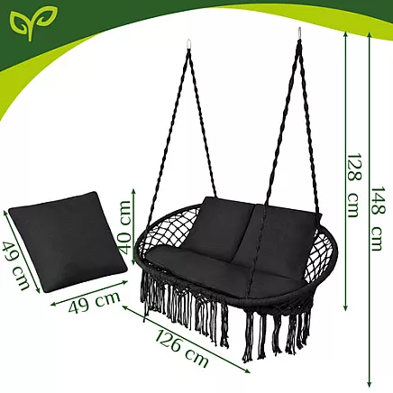 Gardlov double black crows nest swing