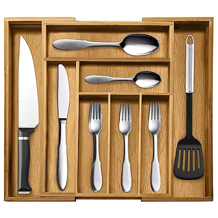 Wkład/ organizer bambusowy do szuflady Ruhhy