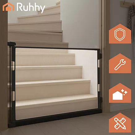 Bramka zabezpieczająca do drzwi- szara Ruhhy