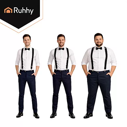 Szelki do utrzymania koszuli - szerokie Ruhhy