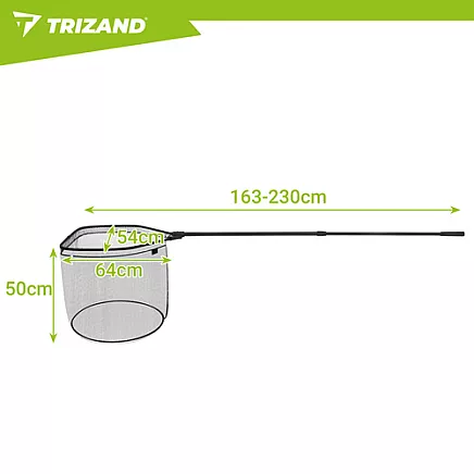 Podbierak wędkarski teleskopowy 230cm Trizand