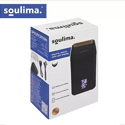 Golarka do brody z wyświetlaczem LED Soulima