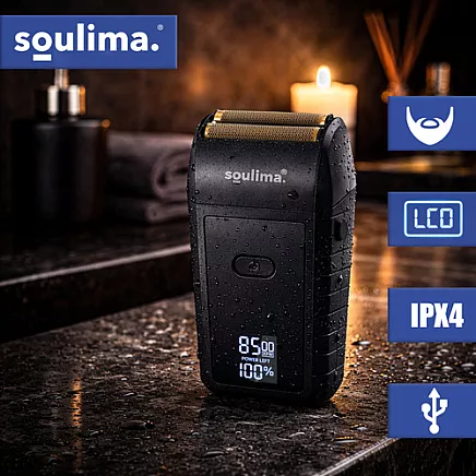 Golarka do brody z wyświetlaczem LED Soulima