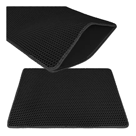 Mata pod kuwetę 75x55cm - czarna Purlov