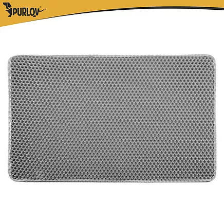 Mata pod kuwetę 75x55cm - szara Purlov