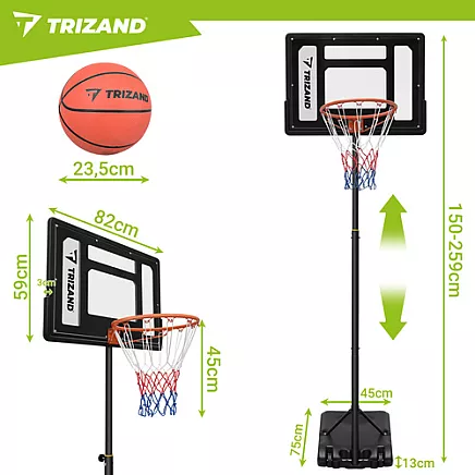 Trizand 259cm Basketball Hoop
