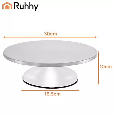 Ruhhy metal rotating platter