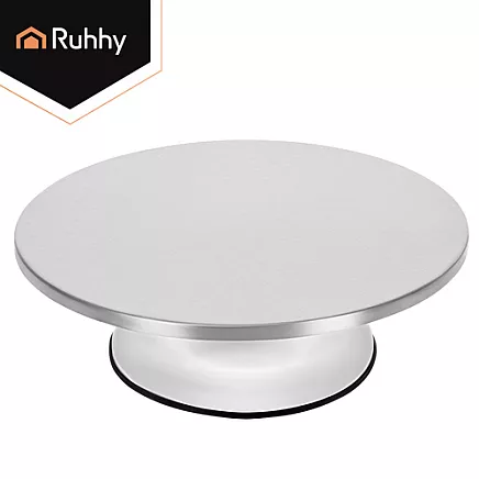 Ruhhy metal rotating platter
