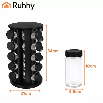 Spice container - 20 pcs + Ruhhy organizer
