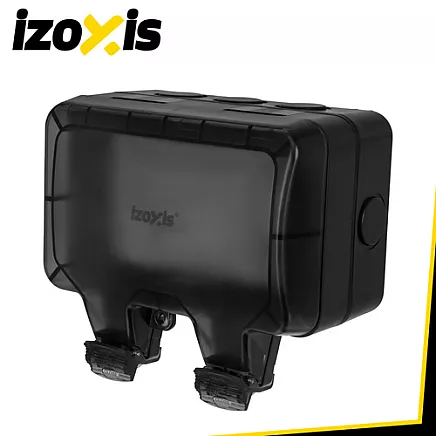 Double external socket 17x11x10cm Izoxis