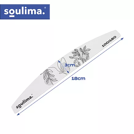 Slim nail file - boat shape 100 pcs Soulima